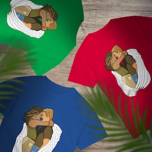 Outer Banks JJ en Kiara seizoen 4 uniseks T-shirt met ronde hals