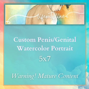 Custom Penis/Genital Portrait 5x7