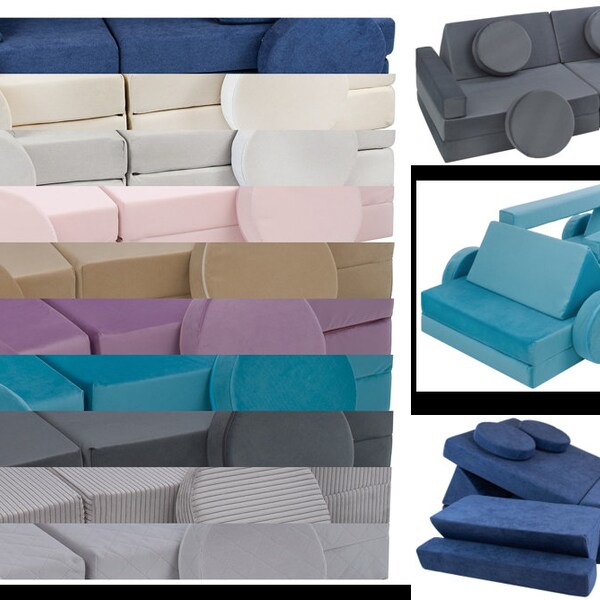 Sofa Soft Play - Choix de couleurs | Soft Play pour enfants | Équipement de jeu souple | Soft Play pour la maison | canapé enfant | pépite