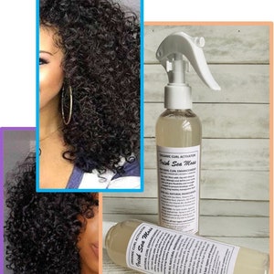 Irish Sea Moss All Natural Curl Activator Detangling Spray In Moisturizer Available in Natural, Mint, Rosemary, Tea Tree, Lavender, Clove