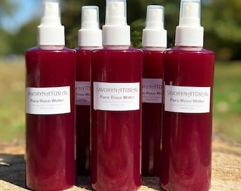 Rose Water 100% Natural Toner Moisturizer Premium Handmade Organic Rosewater Hair Skin Body Concentrated Anti Aging Antioxidant