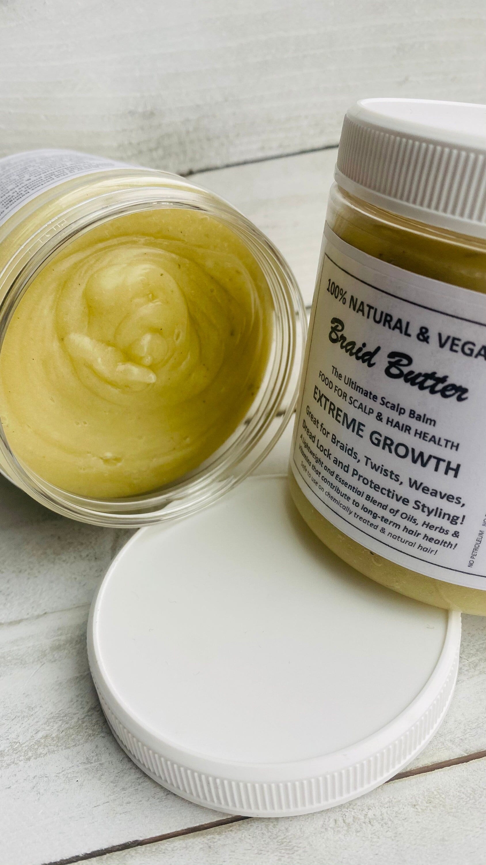 EXTREME GROWTH Indian Hemp Herbal Growth Balm Vegan Hair Grease Nutrient Dense Essential Herbs Oils Butters Healthy HairCare 24+ Ingredients