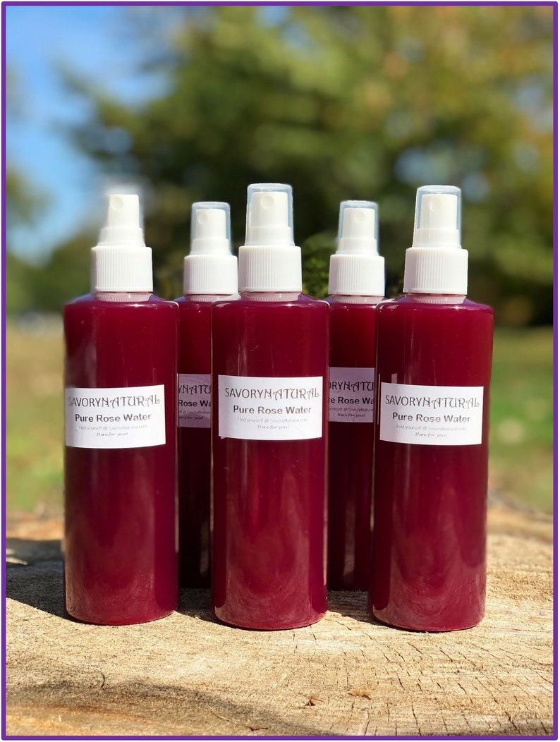 Rose Water 100% Natural Toner Moisturizer Premium Handmade Organic Rosewater Hair Skin Body Concentrated Anti Aging Antioxidant image 5