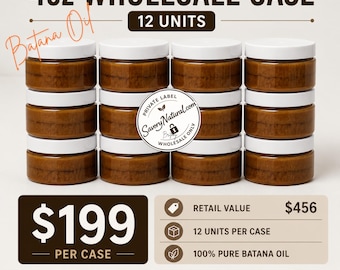 Wholesale Batana Oil, Private Label Ready, Raw Unfiltered Unrefined Bulk Cases