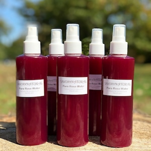 Rose Water 100% Natural Toner Moisturizer Premium Handmade Organic Rosewater Hair Skin Body Concentrated Anti Aging Antioxidant image 4