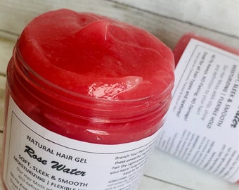 Moisturizing Hair Gel Locs Twists Braids Rose Water Silk Keratin Builder Vitamin E Sleek Styles Natural Curly Wavy Hair Twist Braid Lock