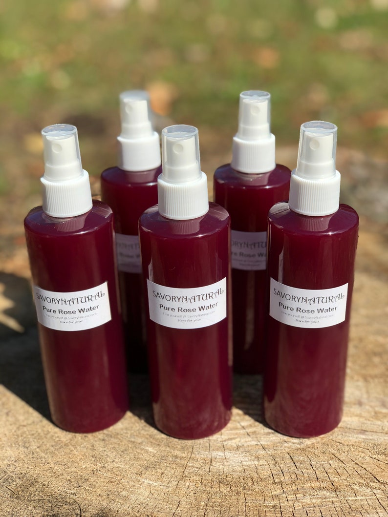 Rose Water 100% Natural Toner Moisturizer Premium Handmade Organic Rosewater Hair Skin Body Concentrated Anti Aging Antioxidant image 3
