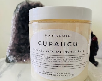 Cupuacu Moisturizer 100% ALL NATURAL Ingredients Hydrating Nourishing Healing Lotion for Hair and Skin