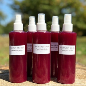 Rose Water 100% Natural Toner Moisturizer Premium Handmade Organic Rosewater Hair Skin Body Concentrated Anti Aging Antioxidant image 6