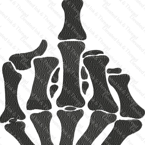 thumbnail image 2 of Have A Great Day Middle Finger Hoodie, Funny Skeleton Middle 2 of 9