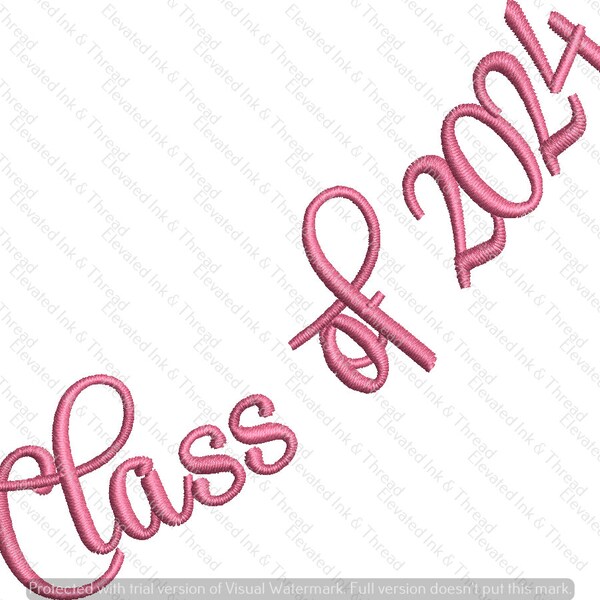 Senior 2024 Embroidery Design Etsy