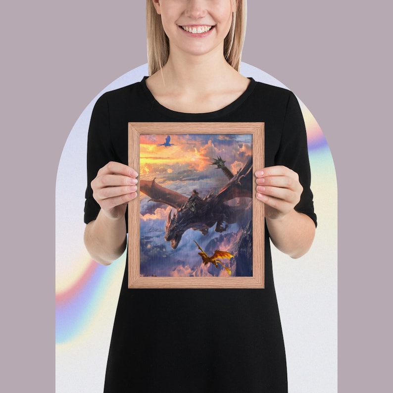 Fourth Wing-Framed poster
