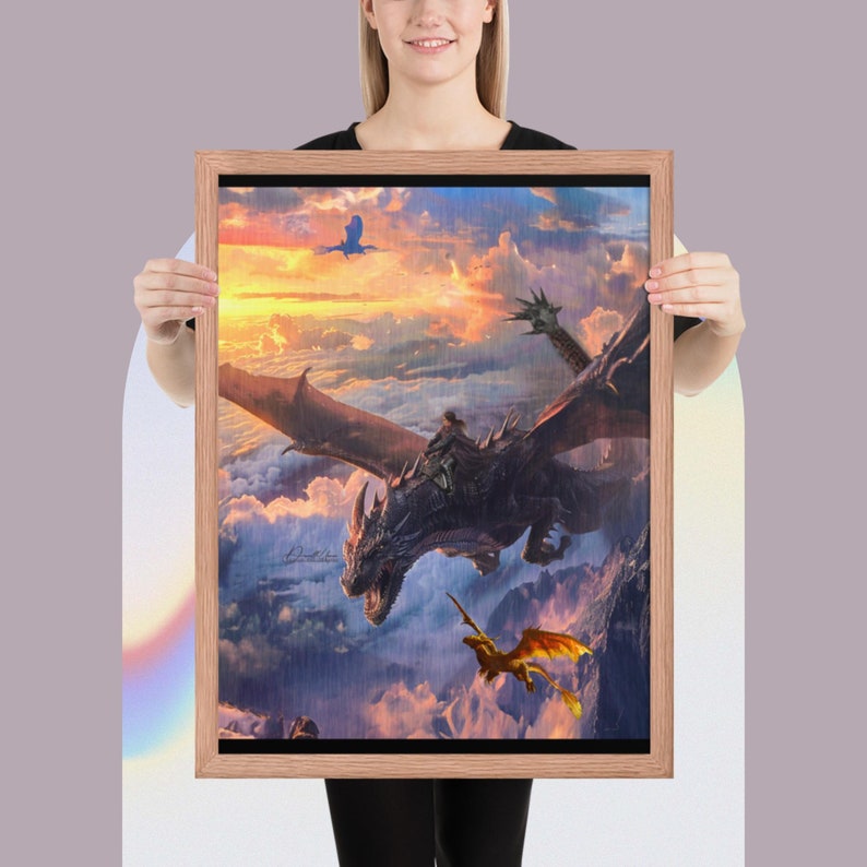 Fourth Wing-Framed poster
