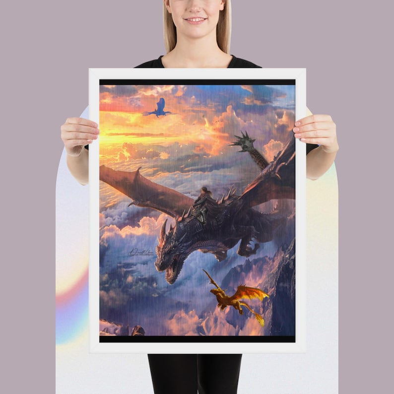 Fourth Wing-Framed poster