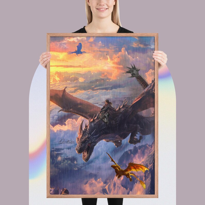 Fourth Wing-Framed poster