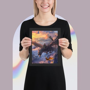 Fourth Wing-Framed poster