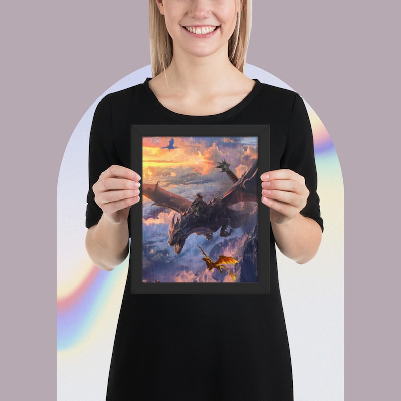 Fourth Wing-Framed poster