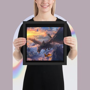 Fourth Wing-Framed poster