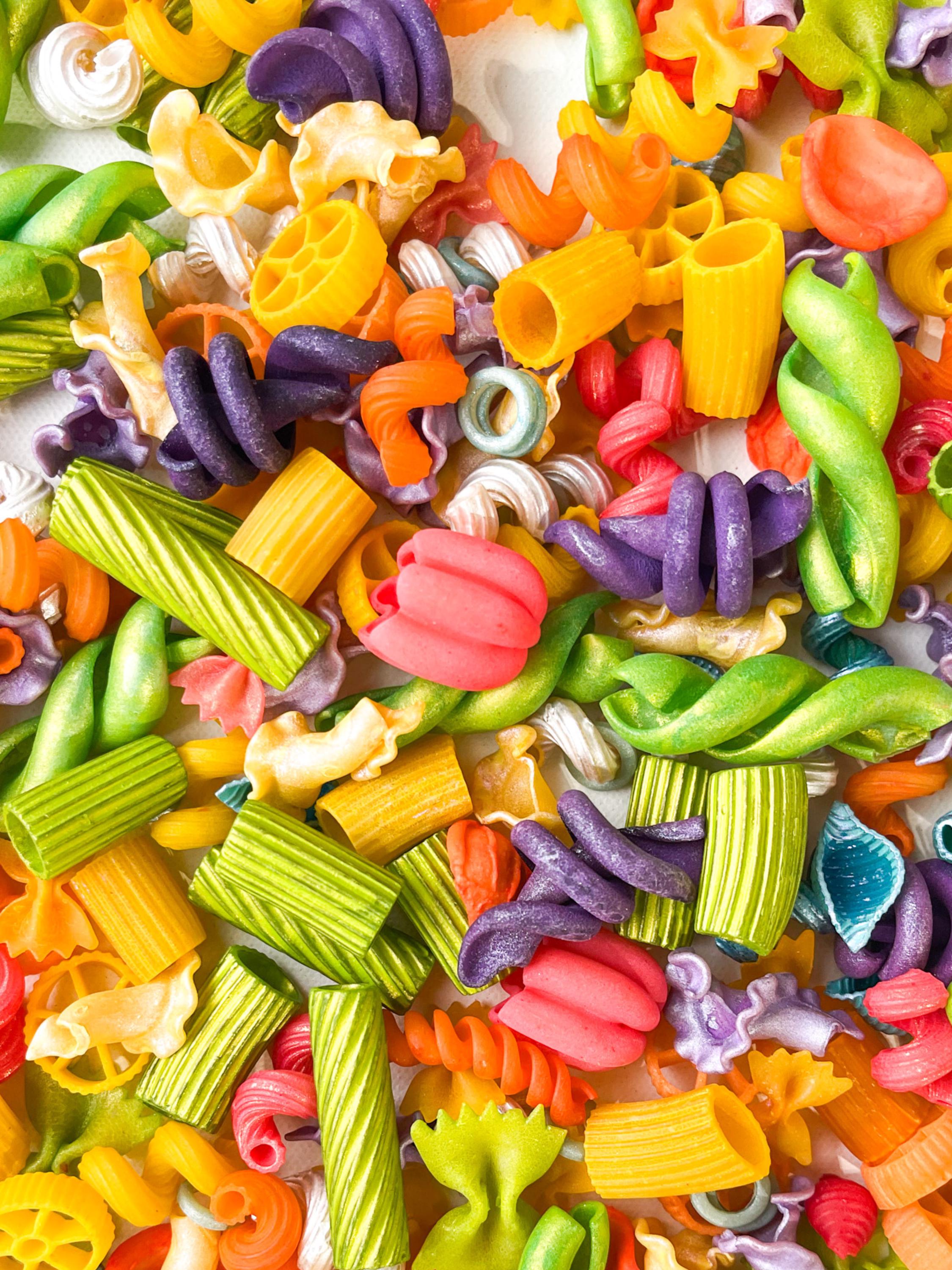 Rainbow Jamboree Sensory Play Mix – Colorful Pasta Sensory Bin