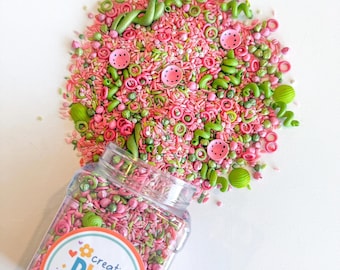 Relleno para caja sensorial de sandía, actividad de juego de verano, regalo para caja de actividades preescolares, fiesta, preescolar, mezcla, caja sensorial, regalo, niños, sin pantallas
