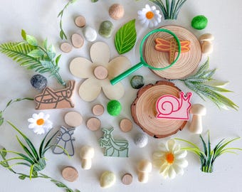 Kit de piezas sueltas de insectos para niños, rellenos para cajas sensoriales de insectos, juego de naturaleza Montessori, actividad de motricidad fina para preescolares, juguete de juego sensorial de primavera