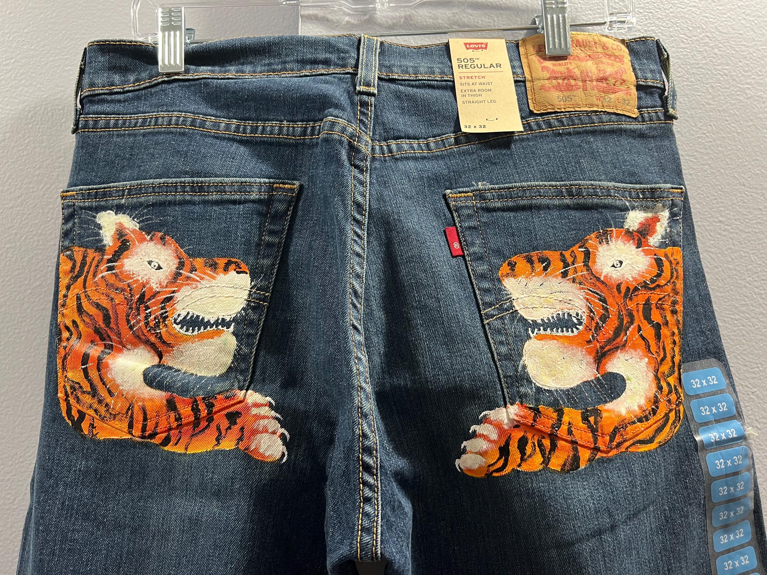パンツ THEREDTHREAD S print denim 1 toys THEREDTHREAD / ザレッドスレッド】S print denim 1 toys