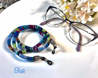 Unisex Eyeglasses Holder Strap Cord Lanyard Adults Kids Fashionable Functional Brocade Collection