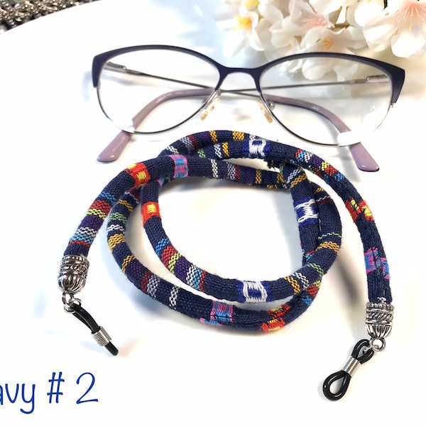 Unisex Eyeglasses Holder Strap Cord Lanyard Adults Kids Fashionable Functional Brocade Collection