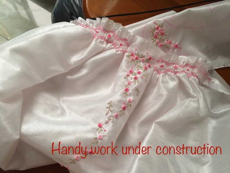 NEW Boutique Design Hand Embroidered Smocked Dress Children Baby Girl ...