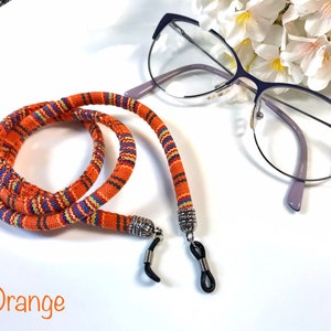 Unisex Eyeglasses Holder Strap Cord Lanyard Adults Kids Fashionable Functional Brocade Collection