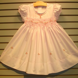 NEW Boutique Design Hand Embroidered Smocked Dress Children Baby Girl SWEET PINK Ciao Bebe