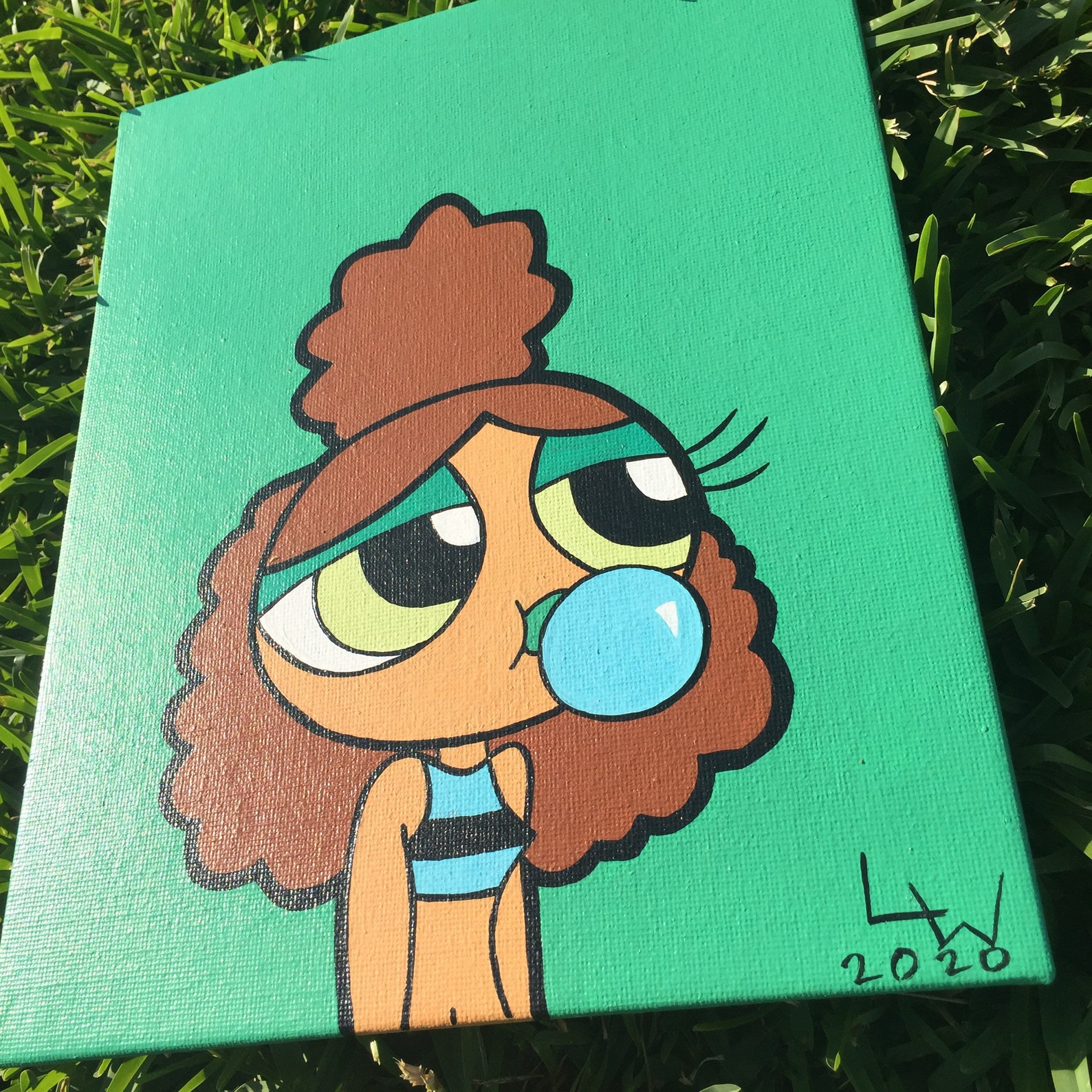 POWERPUFF GIRL Acrylic Painting Etsy