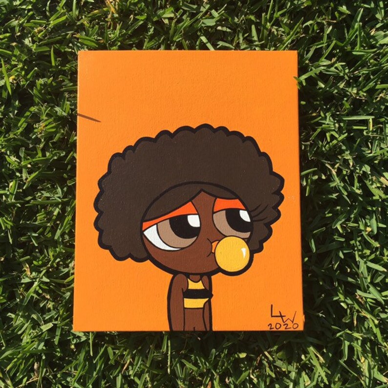 POWERPUFF GIRL Acrylic Painting Etsy
