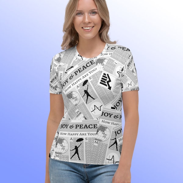 Newspaper Print Top Etsy