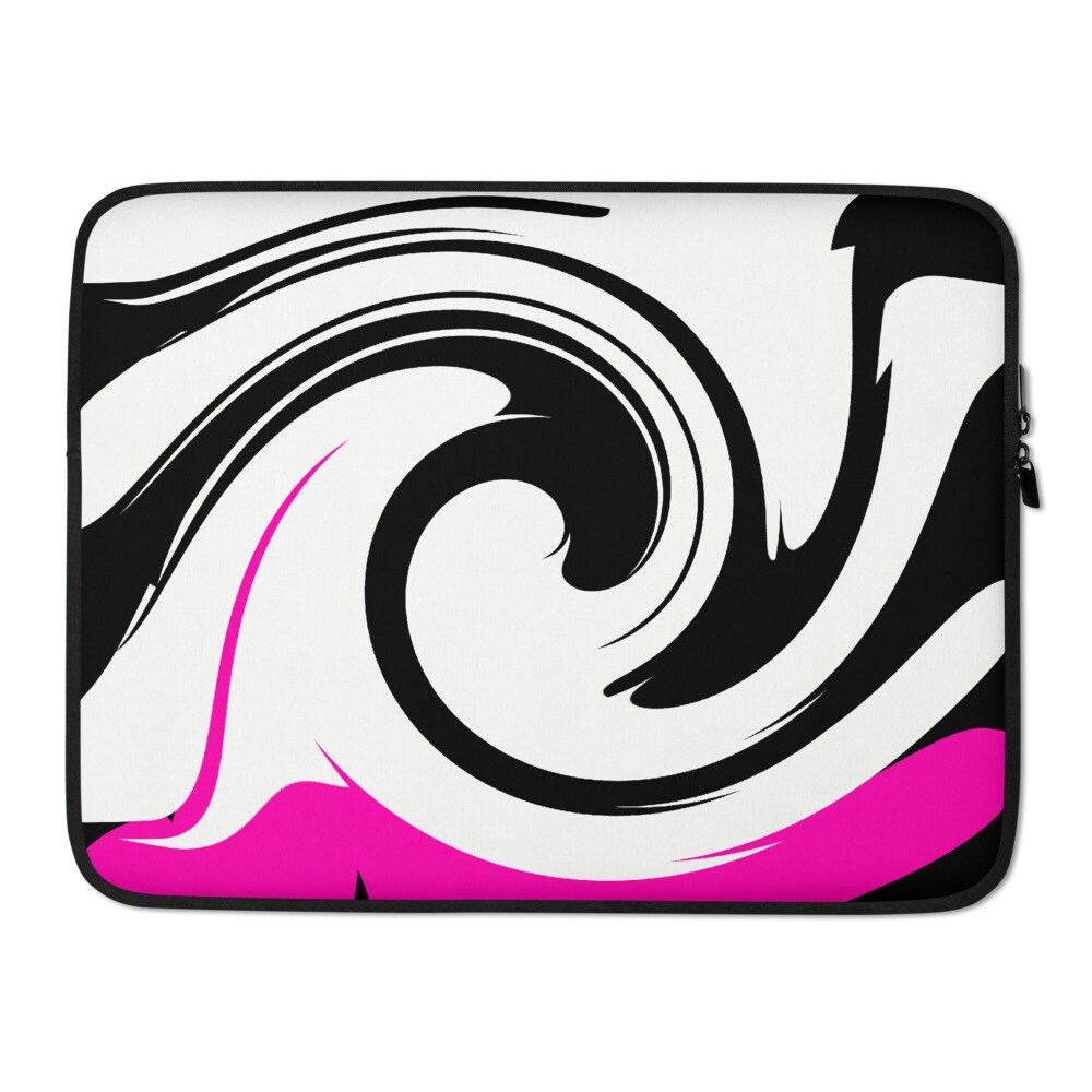 Canvaslove Laptop-Hülle Mit Reißverschlusstasche Für 31,8-34,3 Cm Laptops – Stilvolles Rosen-Design In Pink