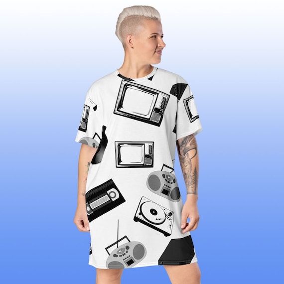 Comfy Dress, Slow Fashion, Indie Clothing, Cool Cozy Oversize Fit T-shirt Dress, Fun Casual Aesthetic Clothes, Homewear Lounge Wear Comfy Dress, Slow Fashion, Indie Clothing, Cool Cozy Oversize Fit T-shirt Dress, Fun Casual Aesthetic Clothes, Homewear Lounge Wear
