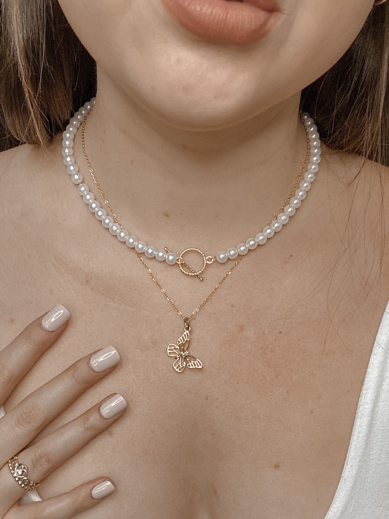 Pearl Toggle Necklace - Etsy Australia