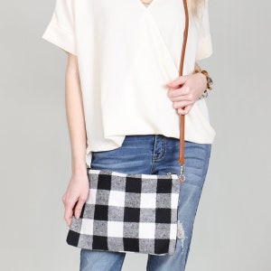 Plaid CrossBody Pouch Bag image 1