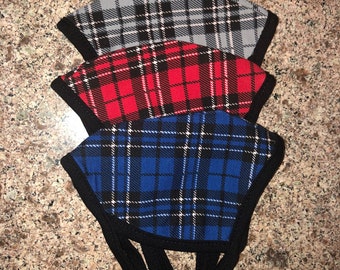 Plaid Print 3D Shape Washable & Reusable Face Mask