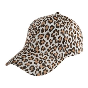 Leopard print fashion everyday cap