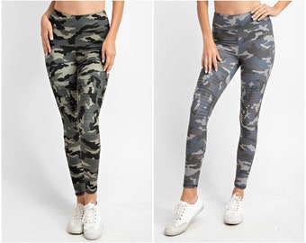 Camo print Everyday MicroFiber Moto Leggings