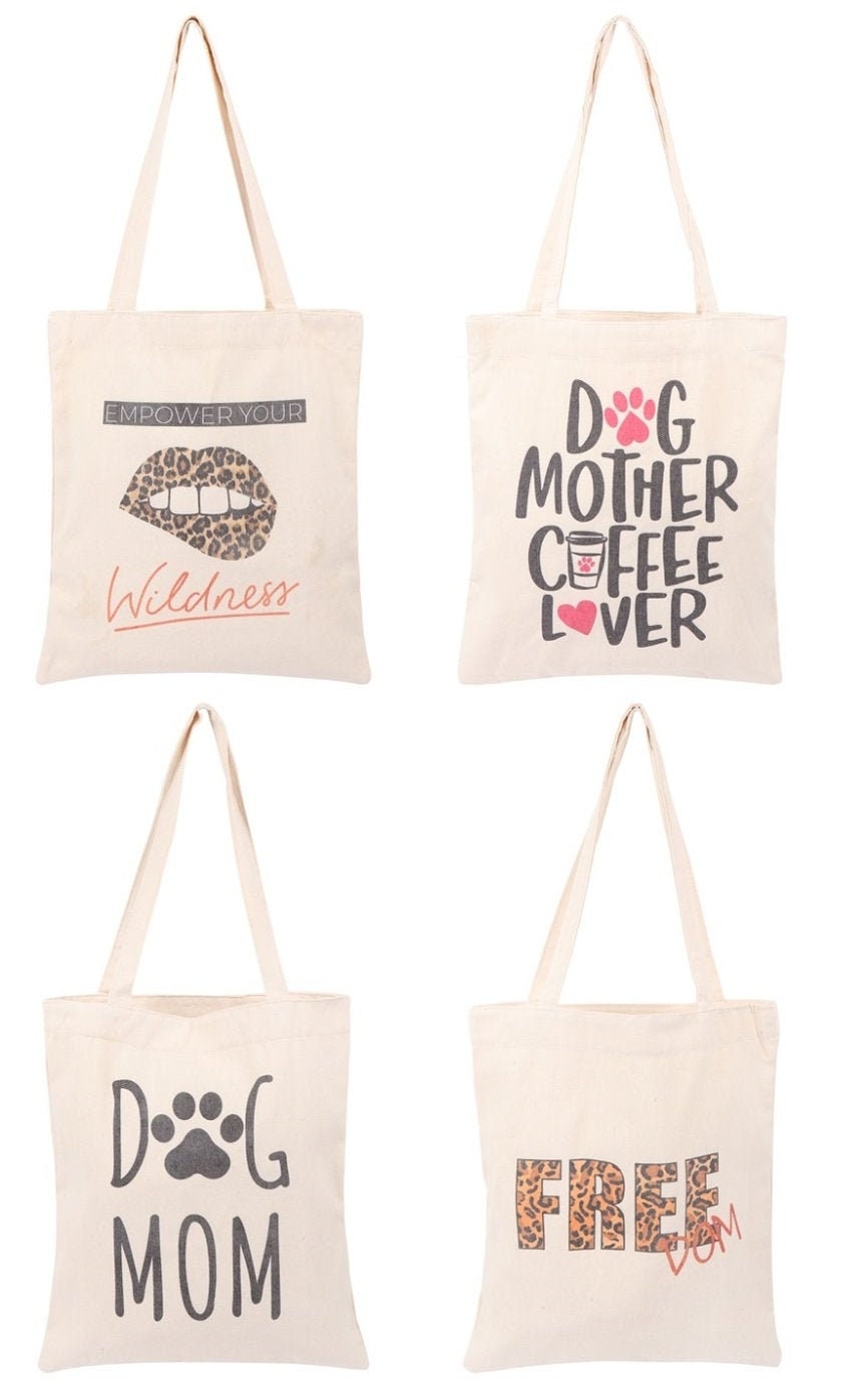 ★TOUT Y EST★ Logo Print Cross Tote Bag CLDMB1205 Graphic Printed Cotton Canvas Tote Bags - Etsy