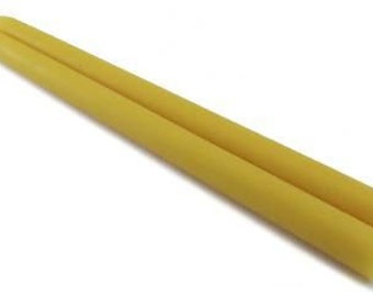 Texas 100% PURE Beeswax Taper Candles 10" (pair)