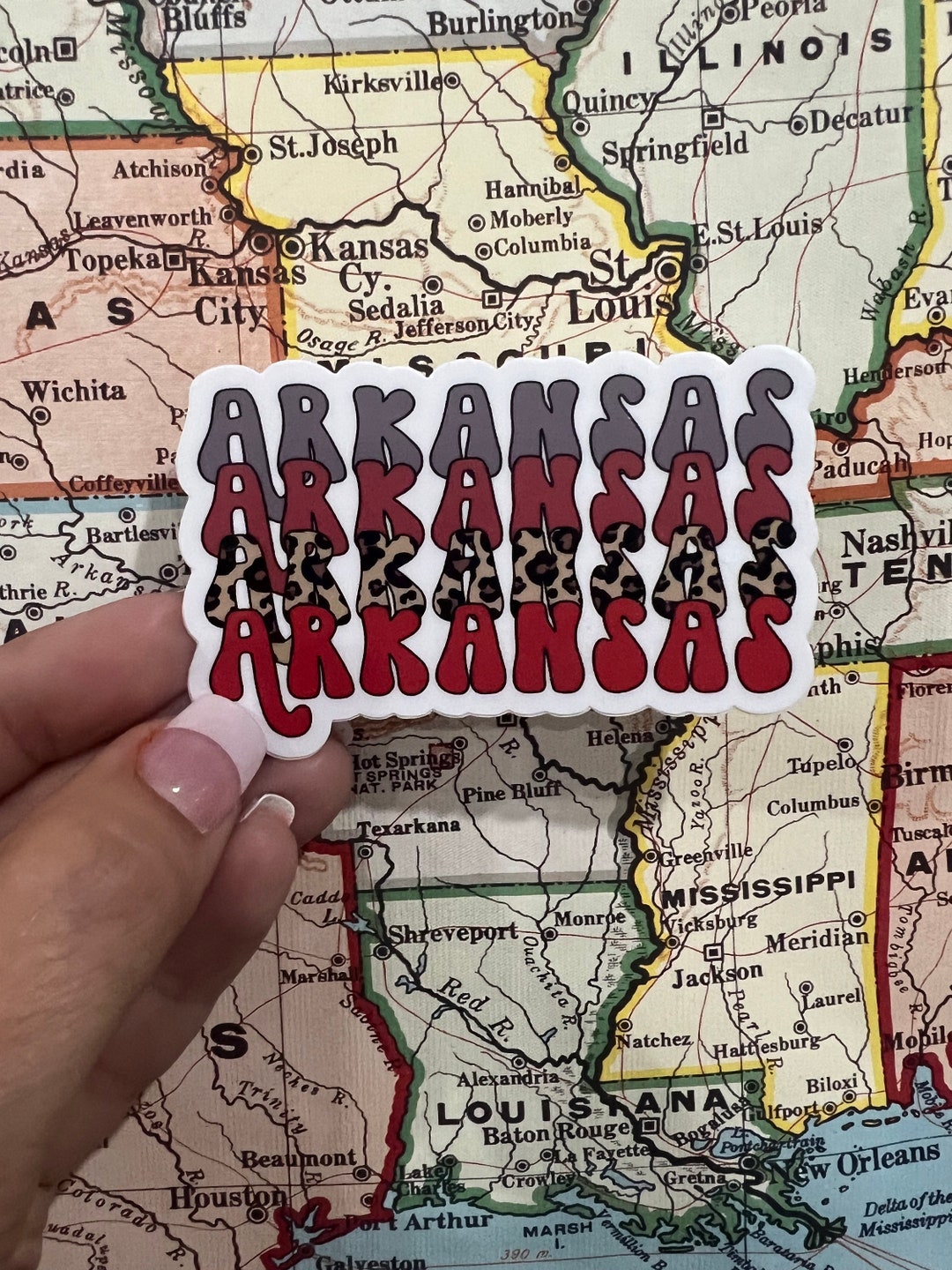 Arkansas Native Sticker Arkansas Sticker | Waterproof Vinyl Decal - Etsy