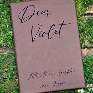 Letters to my Daughter Personalized Leather Journal | Engraved Script Name