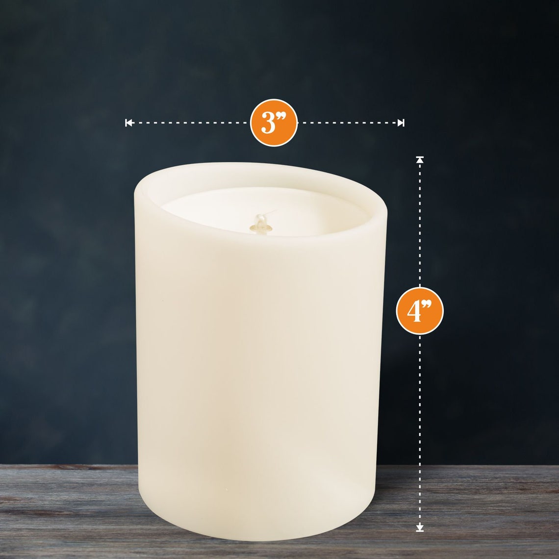 Oil Candle Forever Flame Candle Looks & Feels Like A Wax Etsy