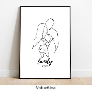 Poster Plakat Druck Familie Datum