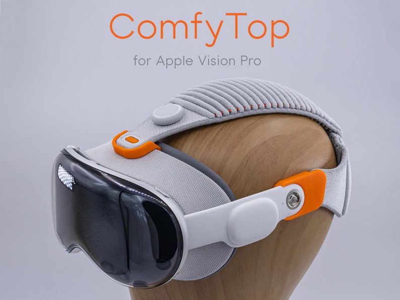 ComfyTop pour Apple Vision Pro Adaptateurs Solo Knit Top et Bobo VR compatibles avec la sangle développeur image 1