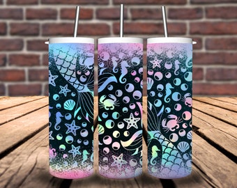 Rainbow Mermaid Tail 20oz Tumbler