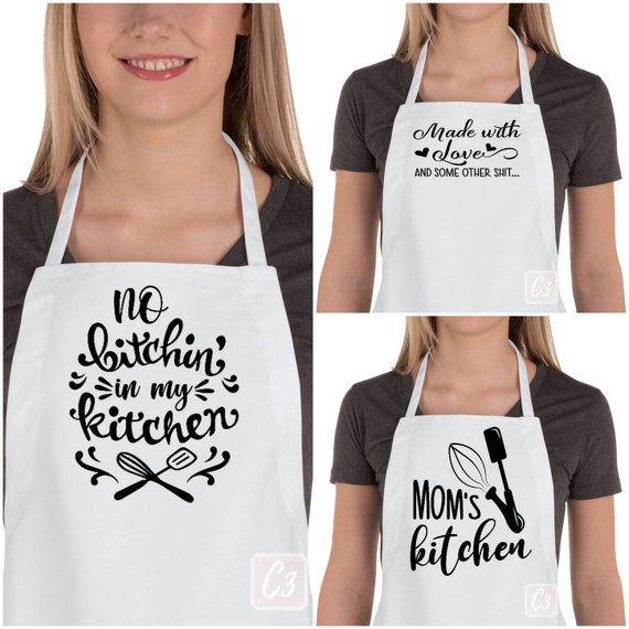 Funny Cooking Apron for Women Kitchen Apron With Pockets 